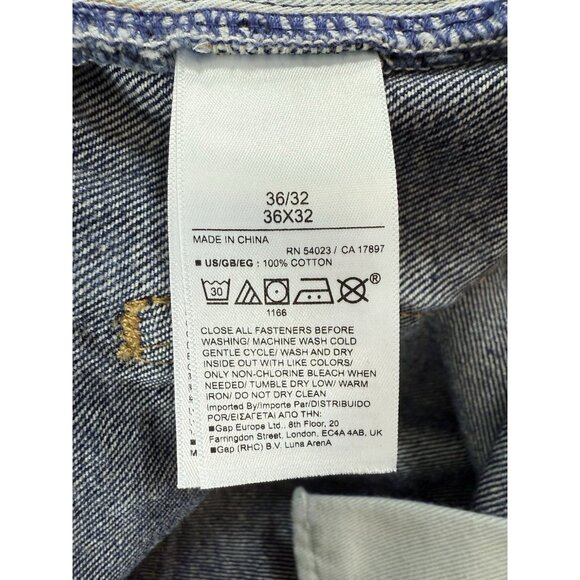 Gap x Dap Cotton 90s Loose Jeans Size 36x32 Harlem Dapper Dan Limited Edition - Picture 12 of 12